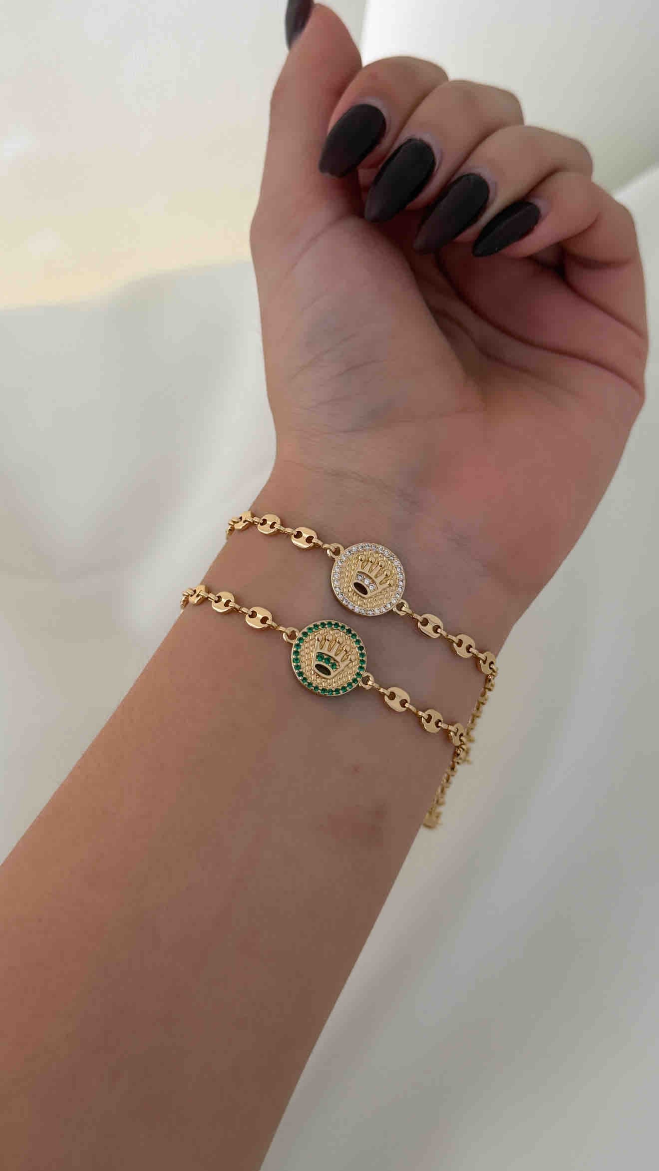 P Gucci Rolex Circonias - (Verde/Cristal)